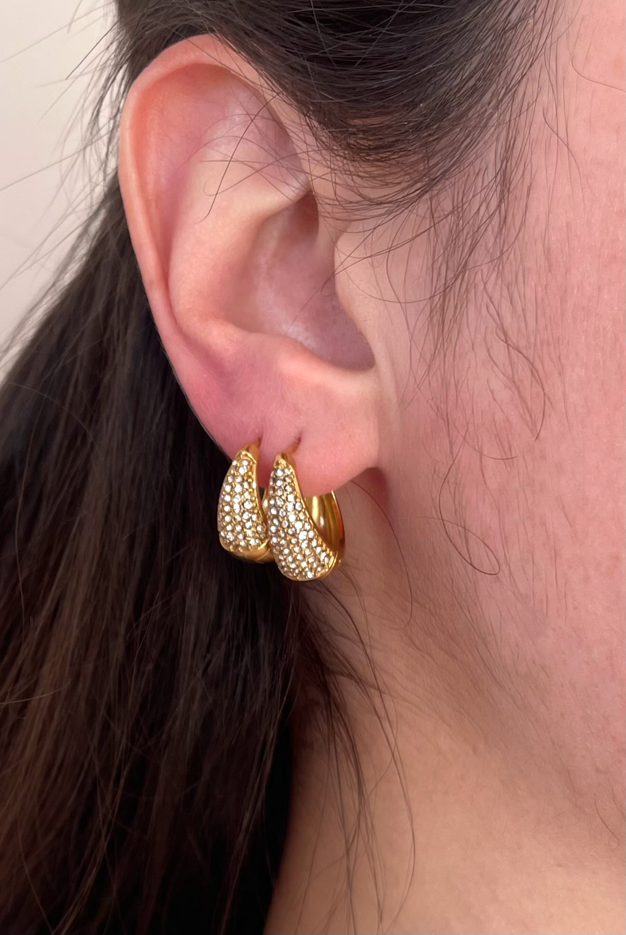 ORECCHINI CHUNKY PAVE’