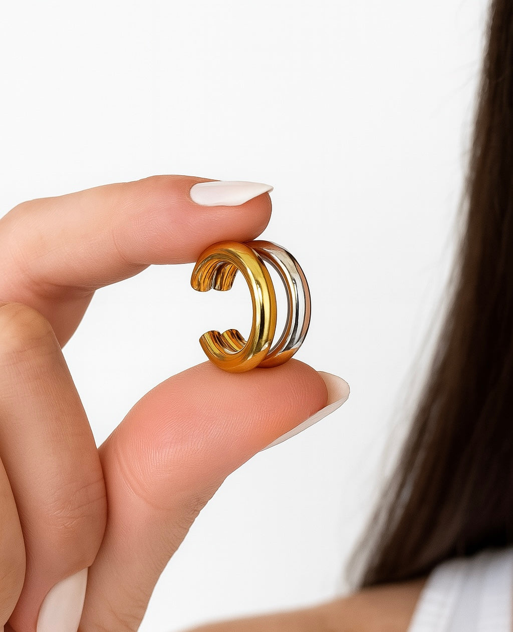 EARCUFF DOUBLE BICOLOR