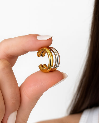 EARCUFF DOUBLE BICOLOR