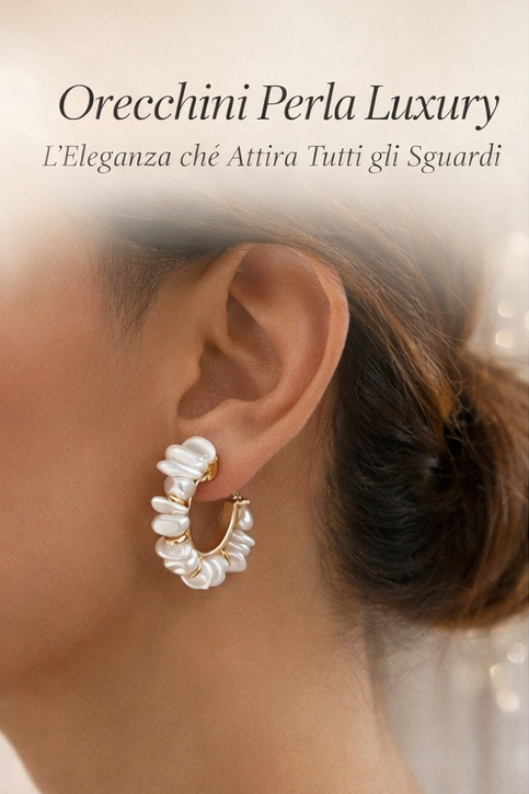 Orecchini Perla Luxury – L’Eleganza che Attira Tutti gli Sguardi